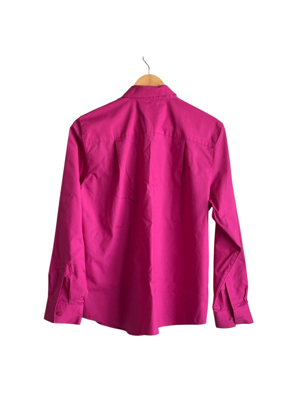 Foxcroft for Appleseed Wrinkle Free Pink Fuchsia Blouse Size 14P - Picture 2 of 5